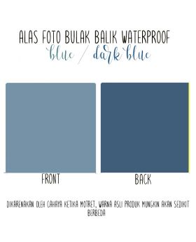 Alas Foto Polos Background Backdrop Studio Waterproof - Biru Tua Biru