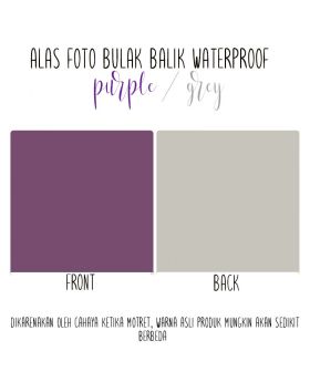 Alas Foto Polos Background Backdrop Studio Waterproof - Ungu Abu