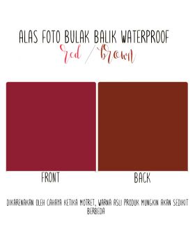 Alas Foto Polos Background Backdrop Studio Waterproof - Merah Coklat