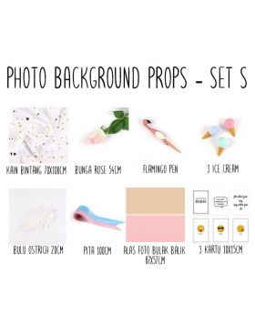 Background alas foto produk studio - Set S