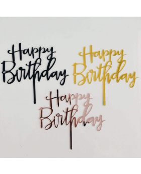 Topper Kue Acrylics Happy Birthday Fst