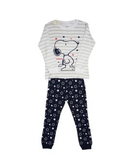 PIYAMA ANAK LENGAN PANJANG 4T - 12T - SNOOPY STAR